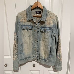 Johnny Was Embroidered Iva Denim Jacket Women’s Size small